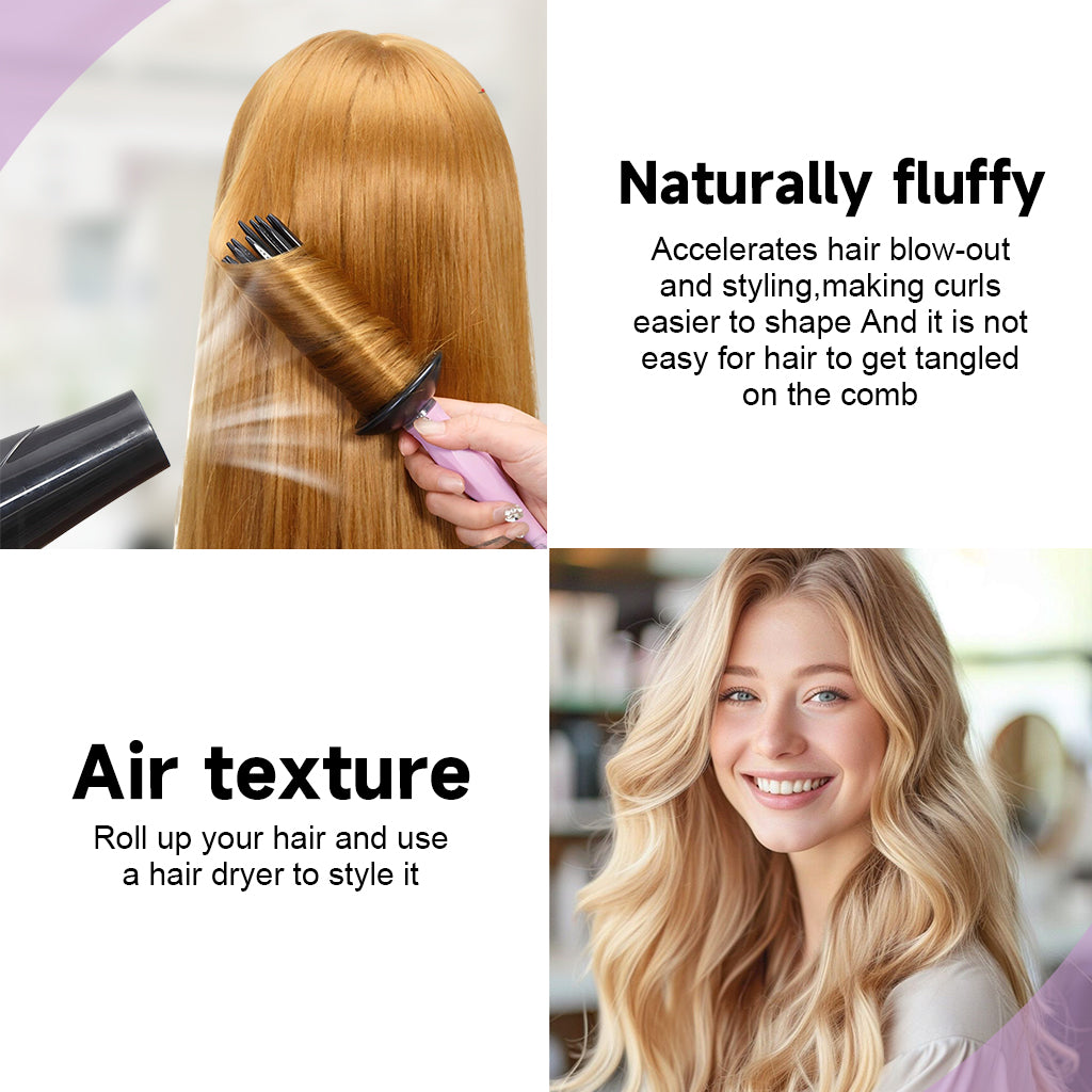 MAYCREATE Hair Roller Comb for Women, Hair Styling Tools for Curly Hair, Heatless Curler Hair Curling Tools for Hair Dryer, Easy Hair Styler Hair Curling Wand, Wavy Hair Curling Roll Comb MAYCREATE Hair Roller Comb for Women, Hair Styling Tools for Curly Hair, Heatless Curler Hair Curling Tools for Hair Dryer, Easy Hair Styler Hair Curling Wand, Wavy Hair Curling Roll Comb